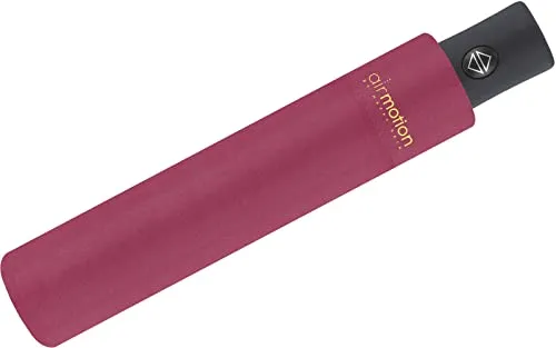 Happy Rain Air Motion - 174 Gramm Taschenschirm mit Auf-Zu-Automatik superleicht - Pink Peacock