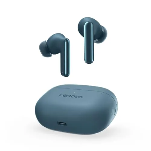 Lenovo Yoga True Wireless Stereo Earbuds - AI PC headset (Tidal Teal) - Kopfhörer mit aktiver Rauschunterdrückung, ideal für ungestörtes Hören und Telefonate, perfekt für unterwegs.