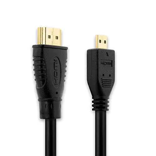 Micro HDMI Type D Kabel 3m kompatibel mit Canon EOS M6 M50 EOS R5 R6, IXUS 285 PowerShot G7 X Mark II, G9 X Mark II G3 X, PowerShot SX740 HS SX530 SX620 SX70