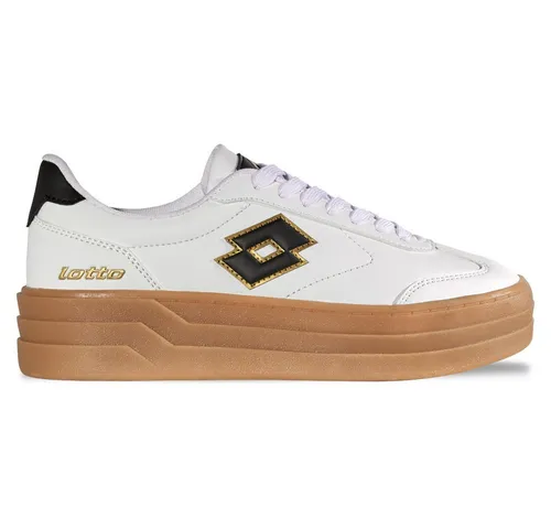 Lotto Sneaker mit gepolsterter Schaftkante in Weiß - Größe 40 EU - Sportliche Lotto Sneakers in Größe 40 mit bequemer gepolsterter Schaftkante. Ideal für den Alltag, mit leicht profiliertem Gummisohle für optimalen Komfort.