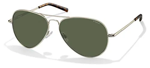 Polaroid Unisex-Erwachsene Pld 1017/S H8 3Yg 60 Sonnenbrille, Gold (Gold/Green)