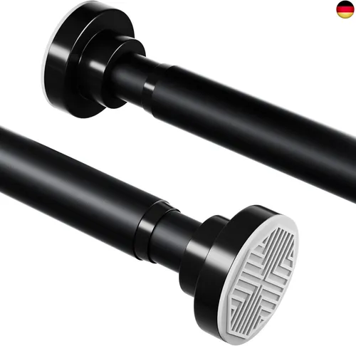 Duschvorhangstange ohne Bohren aus Edelstahl, Ausziehbare Teleskopstange,