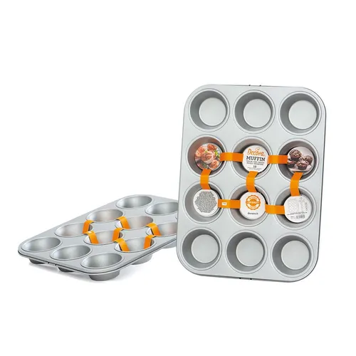 Decora 12-Cave Metall-Muffinform PREMIUM Backblech