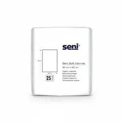 Seni Soft Normal Bettschutzunterlage 60x90 cm - 50 Stück - Inkontinenzeinlagen mit hoher Saugkraft, ideal für sicheren Schutz während der Nacht und für ein trockenes Schlafgefühl.