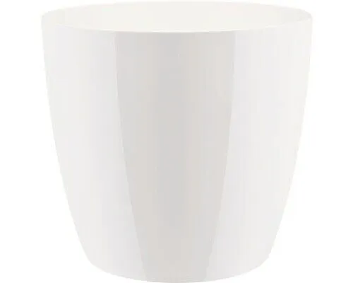 Übertopf elho Brussels Diamond Kunststoff Ø 18 H 17 cm weiß von Elho