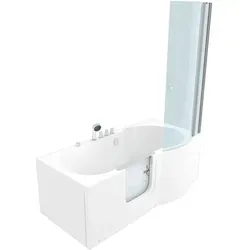 Seniorendusche und Wanne mit Whirlpool S12D-TH-AIR-L 170x85cm