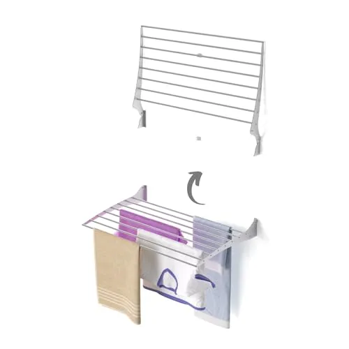 Foxydry Fold Wäscheständer für die Wand in grau von Foxydry