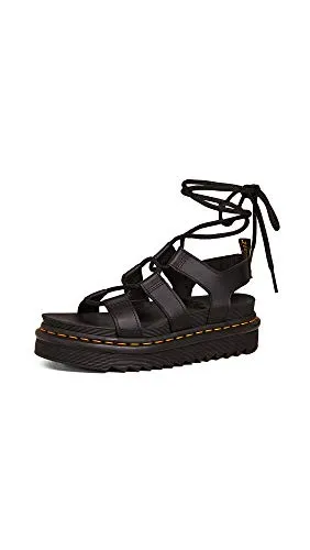 Dr. Martens Damen Dm24641001_40 Outdoor Sandals, Schwarz, 40 EU - Wanderschuhe aus strapazierfähigem Nubuck, ideal für Outdoor-Abenteuer und bequem bei jedem Schritt.