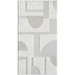 carpet city Kurzflor-Teppich Lounge, Creme, 80x150 cm in weiß von Carpet City
