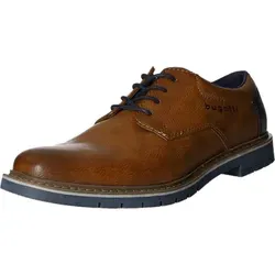 bugatti Schnürschuh aus echtem Leder in Braun, Größe 42 EU - Eleganter Schnürschuh aus hochwertigem Glattleder, stilvoll und pflegeleicht. Ideal für jeden Anlass und sorgt für einen komfortablen Auftritt.