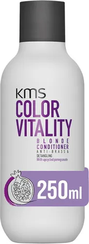 KMS COLORVITALITY Blonde Conditioner 250 ml - Conditioner für blondes Haar, verstärkt kühle Nuancen und erhält den Glanz. Spendet Feuchtigkeit ohne zu beschweren, ideal für strahlendes, gepflegtes Haar.