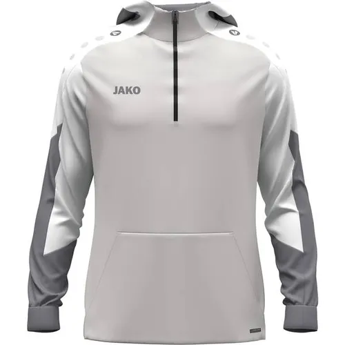 JAKO Herren Kapuzensweat Zip Hoodie Dynamic - Hoodies – stylisch, nachhaltig und bequem! Der Zip Hoodie Dynamic aus 100 % recyceltem Polyester bietet modische Akzente und praktischen Stauraum. Ideal für Alltag, Training oder zu Hause.