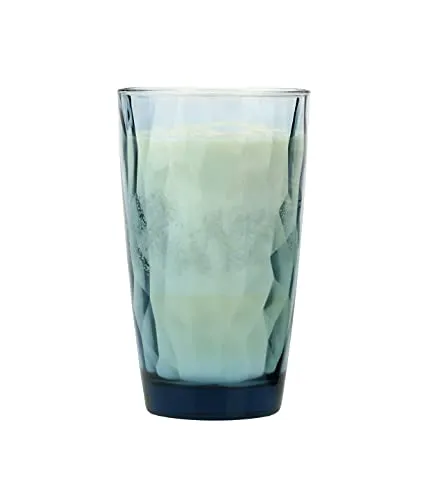 Candle Factory Diamond Candle - Duftkerzen aus pflanzlichem Stearin, gegossen in hochwertige Trinkgläser der Marke Bormioli Rocco, Kerzenkollektion Lebenslust, Duft: Cotton & Wood