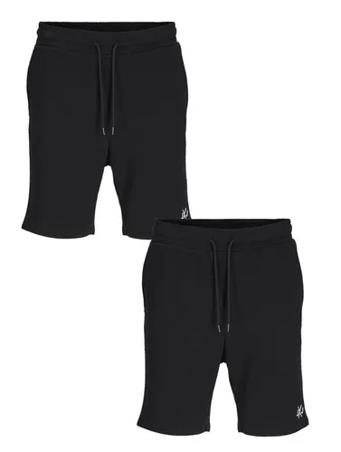 Jack & Jones JPSTGORDON JJBRAD SWEAT SHORTS 2-Pack - Modische kurze Herrenhosen im 2er Pack, ideal für Freizeit und Sport. Die bequemen Sweat Shorts aus der INFINITY-Kollektion überzeugen mit lässigem Design und vielseitigen Kombinationsmöglichkeiten.