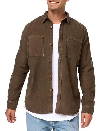 Indicode Langarmhemd Herren Thyge – Komfortabel & Vielseitig - Das Herrenhemd Thyge kombiniert Komfort und Lässigkeit mit robuster Materialqualität. Ideal als Overshirt oder für entspannte Looks, bietet es optimale Bewegungsfreiheit und praktische Brusttaschen. Ein Must-Have für den Alltag!
