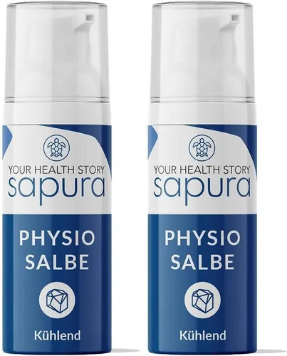 SAPURA Health Körpergel Physiosalbe Kühlsalbe - Körpergele, kühlendes Gel mit Menthol und Eukalyptus zur Linderung von Muskelkater und Überanstrengung, ideal für Sportler.