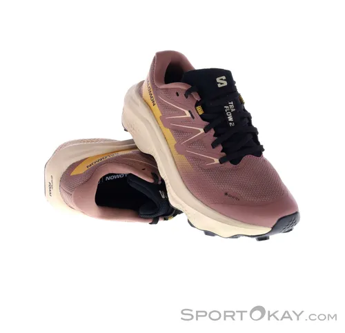 Salomon Ultra Flow GTX Damen Traillaufschuhe - Laufschuhe mit Gore-Tex für optimalen Wetterschutz und hervorragenden Halt auf Trails.