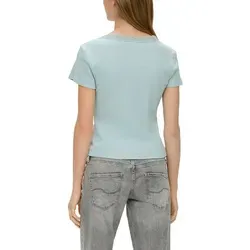 QS T-Shirt mit Spitzen-Details blau XL