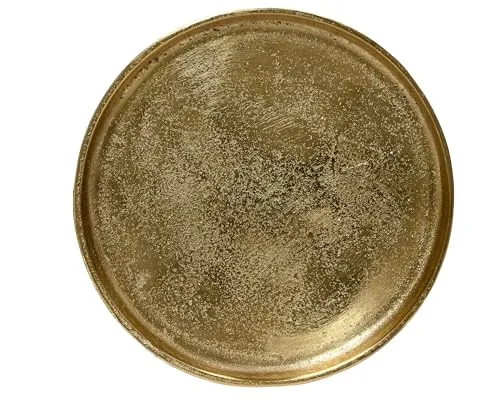 Kaemingk Dekoteller 30,5cm in Gold - Elegante Dekoschale - Dekoschalen aus Metall, ideal für stilvolle Tischdekorationen. Mit 30,5 cm Durchmesser perfekt für Kerzen oder Weihnachtsdeko. Ein elegantes Geschenk für jeden Anlass!
