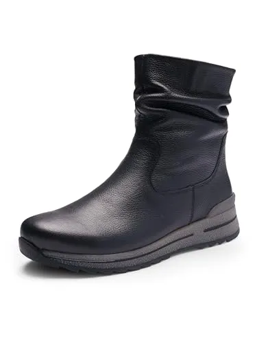 ara Damen Osaka Stiefelette, SCHWARZ, 41 EU Weit - Wanderschuhe mit Wechselfussbett und High Soft Bamboo für optimalen Komfort und Unterstützung bei jedem Schritt.