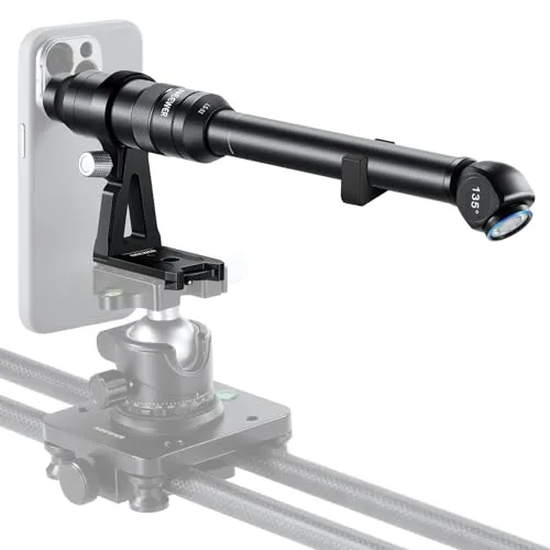 NEEWER 135° 2X Makro Sondenobjektiv mit 17mm Gewinde für Handy Videoaufnahmen, kompatibel mit NEEWER Käfig/Handy Hülle und iPhone/Samsung LS-51