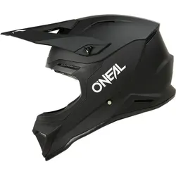 ONeal 1SRS Solid, Motocrosshelm - Matt Schwarz/Weiß - XL