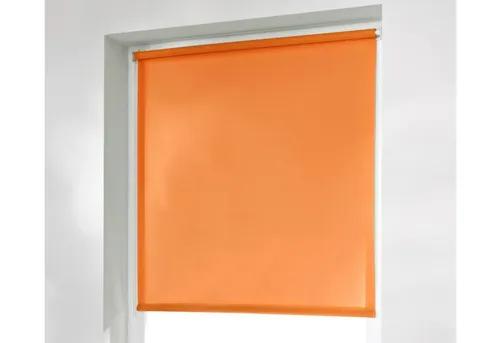 K-Home Verdunklungsrollo ohne Bohren Orange B90 x H150 cm in orange von K-home