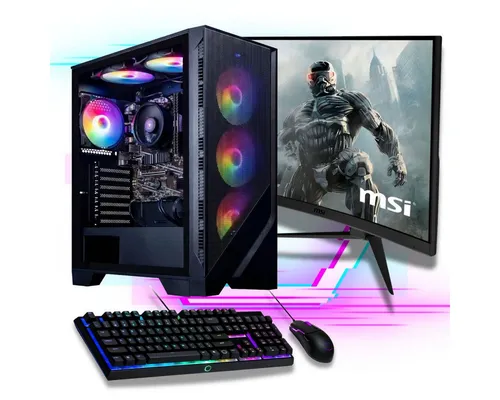 Meinpc AMD Ryzen 7 Gaming-PC Komplettsystem - PC-Komplettsystem – Leistungsstarker AMD Ryzen 7 5700G mit Radeon Vega Grafik, 32 GB RAM und 500 GB SSD für flüssiges Gaming und Multimedia-Erlebnis.