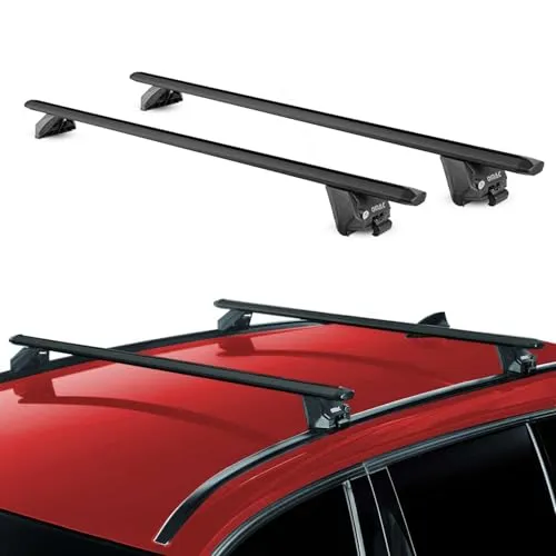 OMAC Dachträger Gepäckträger für MG ZS 2017-2025 - Dachgepäckträger aus leichtem, wasserdichtem Aluminium, abnehmbar und multifunktional. Ideal für Fahrrad- und Skiträger, um Ihre Ausrüstung sicher zu transportieren.