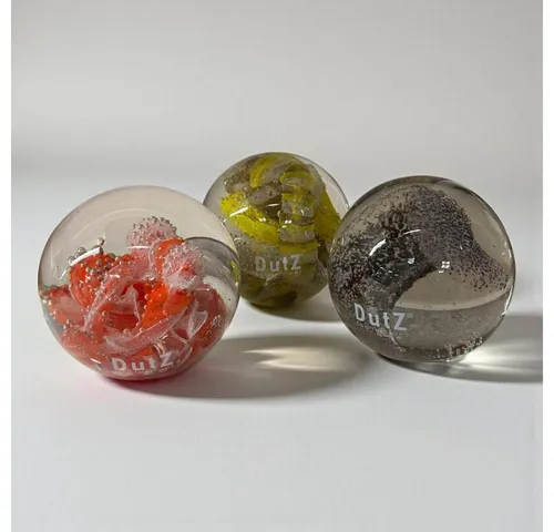 DutZ Deko-Glas Bubbles Glaskugel von Dutz in rot von DutZ