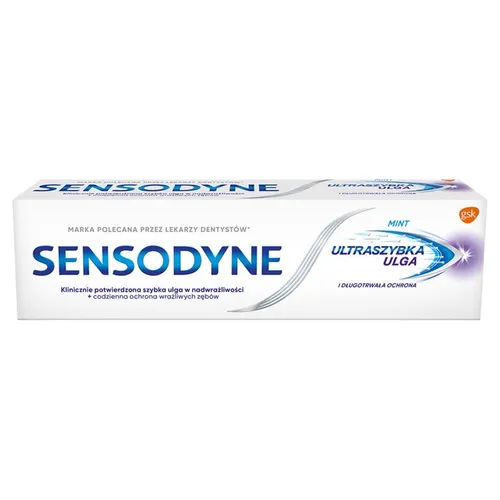 Produktbild Ultraszybka Ulga pasta do zębów z fluorkiem 75ml Sensodyne 5908311868928