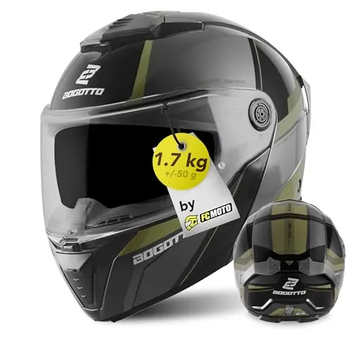 Motorradhelme Grün von Bogotto