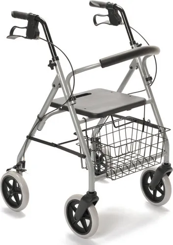 Drive Medical Gigo Rollator aus Aluminium mit Rückenbügel