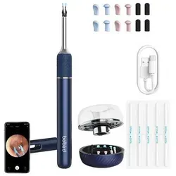 Otoskop mit Ohrreinigungskamera Bebird Note 5 Pro (blau) - Medizinischer Bedarf - Hochauflösende 10 MP Kamera für präzise Ohrinspektion, integriertes Wi-Fi für einfachen Bildzugriff und wiederaufladbarer Akku für eine Stunde Betrieb.