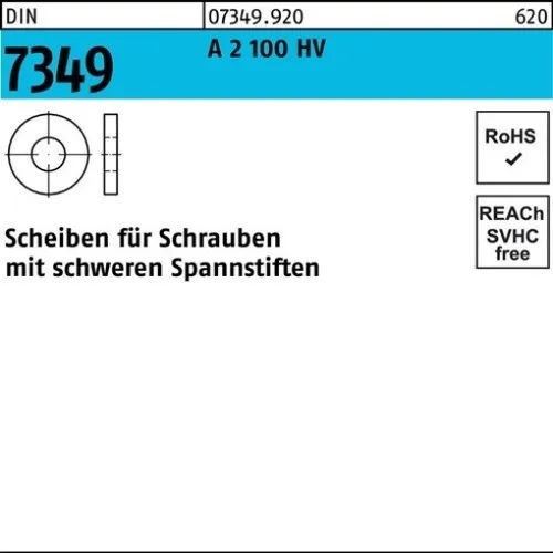 100er PACK(Stk)  007349920000043000 Scheibe DIN 7349 4,3 x12 x 1,6 A 2 100 HV