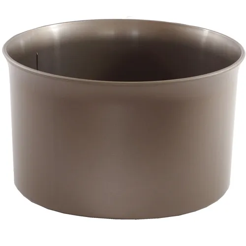 Kunststoff Hydro Blumenkübel Atlas 32/19 dunkelsilber Ø 36 cm H 21,5 cm