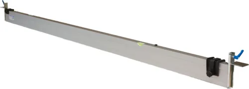 RABO Abziehschiene 2,30–4,00 m stufenlos verstellbar | zum Abziehen und Planieren von Splitt, Kies & Sand im Garten- und Landschaftsbau | mit 2 verstellbaren Höhenanschlägen C-Schiene (0–11 cm) | Alu
