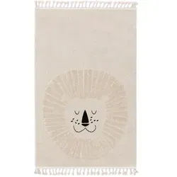 Lytte Kinderteppich, Creme, 90x130 cm - Teppiche & Böden, Kinderteppich mit Oeko-Tex® Standard 100, wasserabweisend und ideal für eine gemütliche Spielzone im Kinderzimmer.