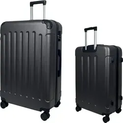 MY TRAVEL BAG Hartschalen-Koffer Set (Anthrazit) - Koffer Set mit flexibler Hartschale und 360° Rollen-System für müheloses Manövrieren. Integriertes Zahlenschloss sorgt für Sicherheit auf Reisen.