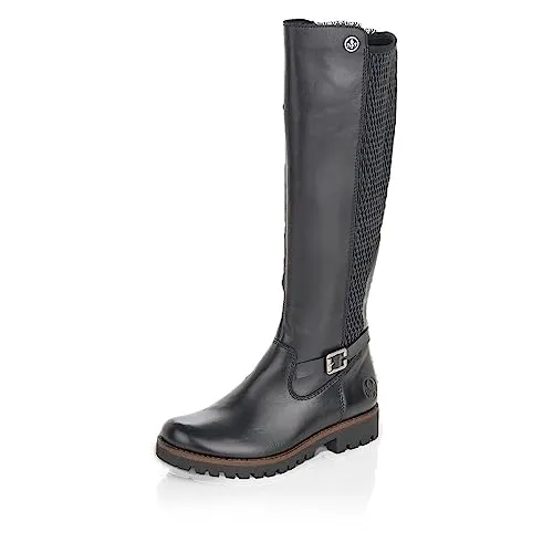 Rieker Damen Winterstiefel 78592, Frauen Stiefel,uebergangsschuhe,Winterboots,Outdoorschuhe,warm,gefüttert,Boots,schwarz (00),40 EU / 6.5 UK