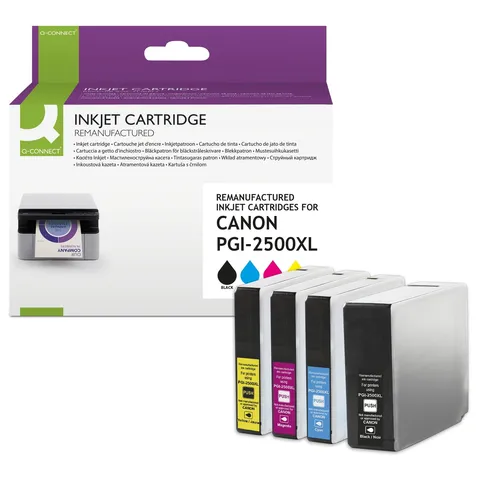 Q-CONNECT Tinte ersetzt Canon PGI-2500XL-Multi KF14270