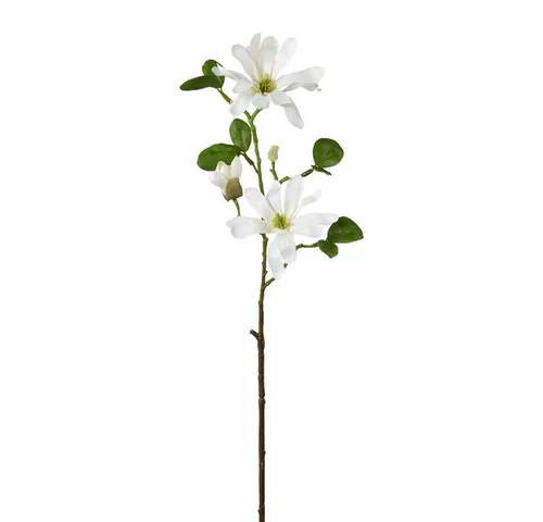 Kunstblume Kunstblume STERNMAGNOLIE 60cm. Magnolie mit 3 Blüten und Knospe., Gasper, Höhe 60.00 cm
