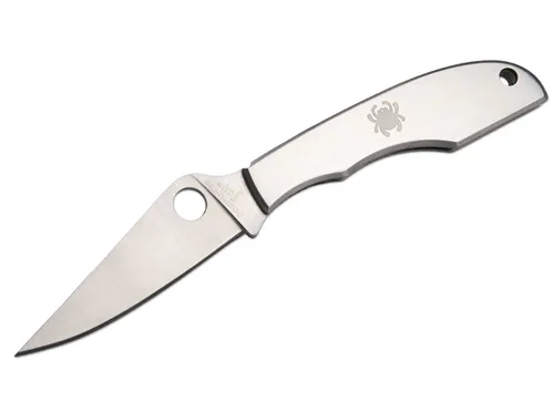 Spyderco C138P Taschenmesser Grasshopper, grau - Kompaktes Taschenmesser mit 12,8 cm Gesamtlänge und 5,9 cm Klinge, ideal für Outdoor-Aktivitäten und den täglichen Gebrauch. Leicht und robust aus rostfreiem Edelstahl.