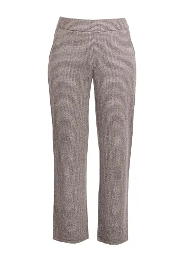 STOOKER WOMEN Schlupfhose Mary Jersey Wide Leg Fit Jeans für Damen in Beige (Größe 42)