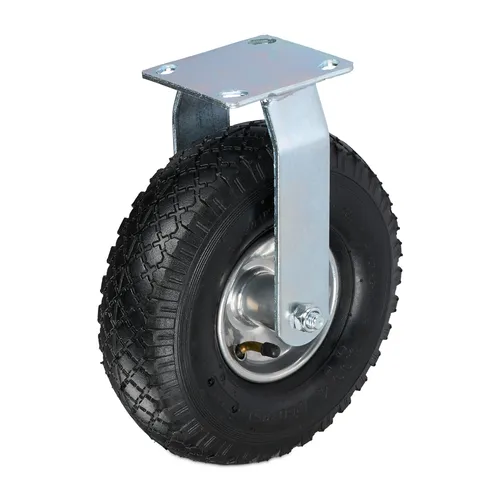 Bockrolle Schwerlastrolle Luftrad 3.00-4 - Rollen mit Anschraubplatte, max. Tragfähigkeit von 120 kg, ideal für schwere Transporte und vielseitig einsetzbar.