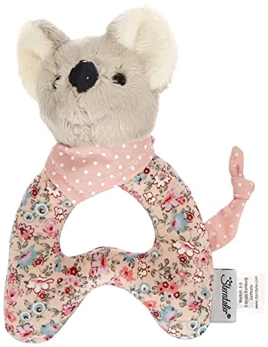 Sterntaler 3302001 Greifling Maus Mabel, Alter: 0-36 Monate, 15 x 11 cm, Mehrfarbig/Grau