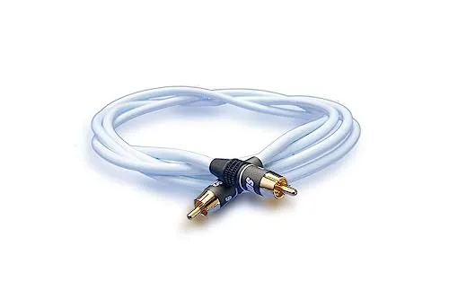 Supra Cables SubLink-RCA - 2m - HiFi-Kabel für optimale Soundübertragung, hochwertiges Mono-Subwooferkabel mit RCA-6 Steckern, ideal für A/V-Receiver und Subwoofer.