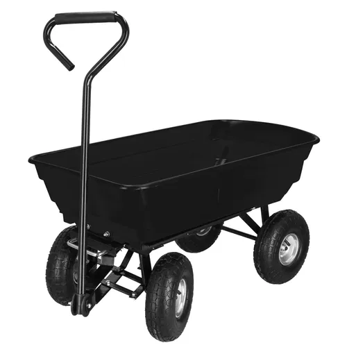 Springos® Gartenwagen mit Kippfunktion Transportkarre 250 kg Bollerwagen 75L