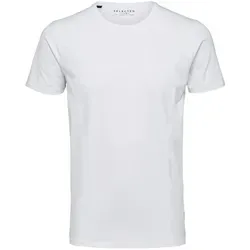 Selected Homme Herren Rundhals Kurzarm T-Shirt SLHNEWPIMA Weiß XXL