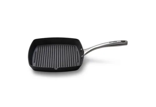 Skottsberg Grillpfanne - 24 cm Gusseisen, perfekte Grillstege für saftige Steaks und gleichmäßige Wärmeverteilung